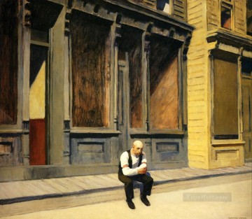 Domingo Edward Hopper Pinturas al óleo